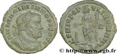 MAXIMIEN HERCULE(10/12/285-02/310)Marcus Aurelius Valerius MaximianusAuguste II(04/307-11/11/308) Follis ou nummus N° v36_0785    Date : 307 Nom de l'atelier : Lyonnaise, Lyon Métal : cuivre Diamètre 
