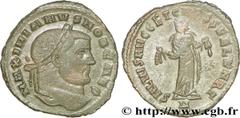 GALERE(1/03/293-5/05/311)Galerius Valerius MaximianusCésar(1/03/293-1/05/305) Follis ou nummus N° v36_0802    Date : 299-303 Nom de l'atelier : Proconsulaire, Carthage Métal : cuivre Diamètre : 26,5mm