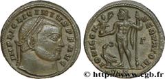 LICINIUS Ier(11/08/308-09/324)Valerius Licinianus Licinius Follis ou nummus N° v36_0836    Date : 313-315 Nom de l'atelier : Savie, Siscia Métal : cuivre Diamètre : 20mm Axe des coins : 12h. Poids : 3