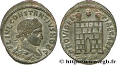 CONSTANCE II(8/11/324-3/11/361)Flavius Julius Valerius ConstantiusCésar(8/11/324-9/09/337) Centenionalis ou nummus N° v36_0977    Date : 324-325 Nom de l'atelier : Arles Métal : cuivre Diamètre : 21mm