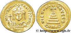 TIBERE II CONSTANTIN(26/09/578-14/08/582) Solidus N° v36_1152    Date : 579-582 Nom de l'atelier : Constantinople Métal : or Diamètre : 21mm Axe des coins : 6h. Poids : 4,50g. Degré de rareté : R2 Eta