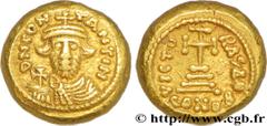 CONSTANS II(09/641-15/07/668) Solidus globulaire N° v36_1176    Date : 646/647 Nom de l'atelier : Afrique, Carthage Métal : or Diamètre : 10,5mm Axe des coins : 6h. Poids : 4,39g. Degré de rareté : R3