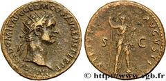 Roman coins DOMITIANUS Type : Dupondius  Date : 90-91  Mint name / Town : Rome  Metal : copper  Diameter : 29  mm Orientation dies : 6  h. Weight : 13,28  g. Obverse legend : IMP CAES DOMIT AVG GERM C