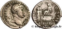 Roman coins HADRIAN Type : Denier  Date : 121  Mint name / Town : Rome  Metal : silver  Millesimal fineness : 850  ‰ Diameter : 18  mm Orientation dies : 6  h. Weight : 2,93  g. Rarity : R2  Officine 