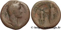 Roman coins ANTONINUS PIUS Type : Sesterce  Date : 143  Mint name / Town : Rome  Metal : copper  Diameter : 31  mm Orientation dies : 12  h. Weight : 24,19  g. Rarity : R3  Obverse legend : ANTONINVS 