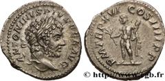 Roman coins CARACALLA Type : Denier  Date : 213  Mint name / Town : Rome  Metal : silver  Millesimal fineness : 550  ‰ Diameter : 19  mm Orientation dies : 6  h. Weight : 2,90  g. Rarity : R1  Officin