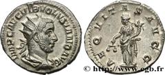 Roman coins VOLUSIAN Type : Antoninien  Date : mi 253  Mint name / Town : Rome  Metal : billon  Millesimal fineness : 350  ‰ Diameter : 20,5  mm Orientation dies : 6  h. Weight : 3,84  g. Officine : 3