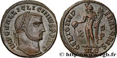 Roman coins LICINIUS I Type : Follis ou nummus  Date : 309-310  Mint name / Town : Alexandrie  Metal : copper  Diameter : 24  mm Orientation dies : 12  h. Weight : 7,49  g. Rarity : R1  Officine : 6e 
