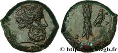 Greek Coins SICILY - SYRACUSE Type : Hémidrachme  Date : c. 343 - 339/338 AC.  Mint name / Town : Syracuse, Sicile  Metal : copper  Diameter : 23  mm Orientation dies : 12  h. Weight : 13,68  g. Obver