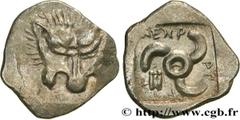 Greek Coins LYCIA - SATRAPS OF LYCIA - MITHRAPATA Type : Diobole  Date : c. 380 AC.  Mint name / Town : Antiphellos, Lycie  Metal : silver  Diameter : 13  mm Orientation dies : 6  h. Weight : 1,20  g.