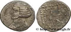 Greek Coins PARTHIA - PARTHIAN KINGDOM - ORODES II Type : Drachme  Date : c 58-37 AC.  Mint name / Town : Ecbatane, Médie  Metal : silver  Diameter : 20  mm Orientation dies : 12  h. Weight : 2,54  g.
