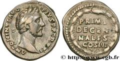 Roman coins ANTONINUS PIUS Type : Denier  Date : 148  Mint name / Town : Rome  Metal : silver  Millesimal fineness : 850  ‰ Diameter : 18  mm Orientation dies : 6  h. Weight : 3,33  g. Rarity : R2  Ob