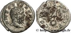 Roman coins SEPTIMIUS SEVERUS Type : Denier  Date : 211  Mint name / Town : Rome  Metal : silver  Millesimal fineness : 550  ‰ Diameter : 19  mm Orientation dies : 6  h. Weight : 3,21  g. Rarity : R1 