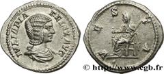 Roman coins JULIA DOMNA Type : Denier  Date : 215  Mint name / Town : Rome  Metal : silver  Millesimal fineness : 500  ‰ Diameter : 19  mm Orientation dies : 12  h. Weight : 3,40  g. Officine : 6e  Ob