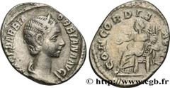 Roman coins ORBIANA Type : Denier  Date : 225  Mint name / Town : Rome  Metal : silver  Millesimal fineness : 500  ‰ Diameter : 19  mm Orientation dies : 1  h. Weight : 2,25  g. Rarity : R2  Obverse l