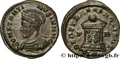 Roman coins CONSTANTINE II Type : Centenionalis ou nummus  Date : 322-323  Mint name / Town : Londres  Metal : copper  Diameter : 19,5  mm Orientation dies : 6  h. Weight : 3,65  g. Rarity : R1  Obver