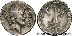 Roman coins SEXTUS POMPEY Type : Denier  Date : c. 42 AC.  Mint name / Town : Catane  Metal : silver  Millesimal fineness : 950  ‰ Diameter : 20,5  mm Orientation dies : 1  h. Weight : 3,90  g. Rarity