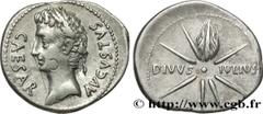 Roman coins AUGUSTUS Type : Denier  Date : 19-18 AC.  Mint name / Town : Caesaraugusta  Metal : silver  Millesimal fineness : 950  ‰ Diameter : 19,5  mm Orientation dies : 6  h. Weight : 3,72  g. Rari