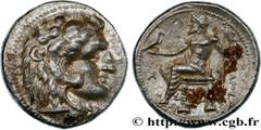 Greek Coins MACEDONIA - MACEDONIAN KINGDOM - ALEXANDER III THE GREAT Type : Tétradrachme  Date : c. 323 AC.  Mint name / Town : Byblos, Phénicie  Metal : silver  Diameter : 27  mm Orientation dies : 1