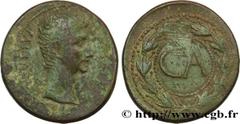 Provincial Coins AUGUSTUS Type : Sesterce  Date : c. 25 AC.  Mint name / Town : Pergame, Mysie  Metal : copper  Diameter : 37  mm Orientation dies : 1  h. Weight : 28,05  g. Rarity : R1  Obverse legen