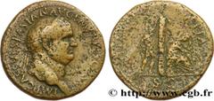 Roman coins VESPASIAN Type : Sesterce  Date : 71  Mint name / Town : Rome  Metal : copper  Diameter : 33  mm Orientation dies : 6  h. Weight : 24,74  g. Rarity : R2  Obverse legend : IMP CAES VESPASIA