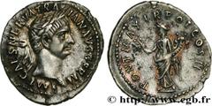 Roman coins TRAJANUS Type : Denier  Date : 99  Mint name / Town : Rome  Metal : silver  Millesimal fineness : 900  ‰ Diameter : 20  mm Orientation dies : 6  h. Weight : 3,52  g. Rarity : R1  Officine 