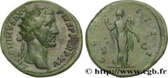 Roman coins ANTONINUS PIUS Type : Dupondius  Date : 150-151  Mint name / Town : Rome  Metal : copper  Diameter : 26  mm Orientation dies : 6  h. Weight : 10,32  g. Rarity : R1  Obverse legend : ANTONI