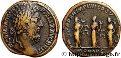 Roman coins COMMODUS Type : Sesterce  Date : 187  Mint name / Town : Rome  Metal : bronze  Diameter : 30  mm Orientation dies : 12  h. Weight : 27,17  g. Rarity : R1  Officine : 2e  Obverse legend : M