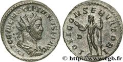 Roman coins DIOCLETIAN Type : Aurelianus  Date : juillet 285 - 1er avril 286  Date : 285-286  Mint name / Town : Lyon  Metal : billon  Millesimal fineness : 50  ‰ Diameter : 22  mm Orientation dies : 