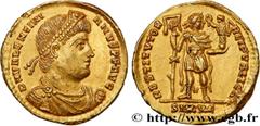 Roman coins VALENTINIAN I Type : Solidus  Date : 365-366  Mint name / Town : Lyon  Metal : gold  Millesimal fineness : 1000  ‰ Diameter : 21  mm Orientation dies : 6  h. Weight : 4,51  g. Rarity : R1 