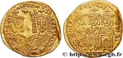 Byzantine coins CONSTANTINE VI and IRENA Type : Solidus  Date : 792-793  Mint name / Town : Constantinople  Metal : gold  Diameter : 21  mm Orientation dies : 7  h. Weight : 4,29  g. Rarity : R3  Obve