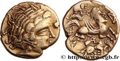 Celtic coins GALLIA - AULERCI DIABLINTES (Area of Jublain) Type : Statère d’or à la situle  Date : Ier siècle avant J.-C.  Mint name / Town : Mayenne (53)  Metal : gold  Diameter : 21  mm Orientation 