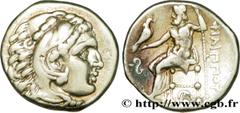 ROYAUME DE MACEDOINE - PHILIPPE III ARRHIDEE(323-316 avant J.-C.)Monnayage au nom de Philippe III et au type d'Alexandre Drachme N° v38_0121    Date : c. 323-317 AC. Nom de l'atelier : Mysie, Lampsaqu