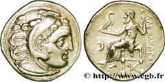 ROYAUME DE MACEDOINE - ANTIGONE LE BORGNE(323-301 avant J.-C.)Monnayage au nom et au type d'Alexandre III le Grand Drachme N° v38_0126    Date : c. 310-301 AC. Nom de l'atelier : Ionie, Colophon Métal