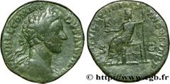 COMMODE(166-31/12/192)Lucius Aurelius CommodusCo-empereur avec Marc-Aurèle(176-180) Sesterce, (GB, ئ 29) N° v38_0647    Date : 180 Nom de l'atelier : Rome Métal : bronze Diamètre : 29mm Axe des coins 