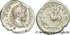 SEPTIME SEVERE(13/04/193-4/02/211)Lucius Septimius Severus Denier N° v38_0664    Date : 202 Nom de l'atelier : Rome Métal : argent Diamètre : 19,5mm Axe des coins : 12h. Poids : 3,11g. Degré de rareté
