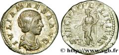 JULIA MAESA(+223 ou 226)Julia MوsaSœur de Julia Domna, mère de Julia Soémias et de Julia Mamée, grand-mère d'Elagabal et d'Alexandre Sévère - Augusta(218-223/226) Denier N° v38_0735    Date : 220-222 