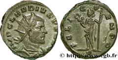 CLAUDE II LE GOTHIQUE(09/268-06-08/270)Marcus Aurelius Claudius Antoninien de poids lourd N° v38_0963    Date : 268-269 Nom de l'atelier : Milan Métal : billon Diamètre : 20mm Axe des coins : 6h. Poid