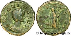 SEVERINE(+ après 275)Ulpia SeverinaFemme d'Aurélien - Augusta(274-275) Sesterce N° v38_1093    Date : 274 Nom de l'atelier : Rome Métal : cuivre Diamètre : 25mm Axe des coins : 12h. Poids : 6,55g. Deg