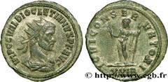 DIOCLETIEN(20/11/284-1/05/305)Caius Aurelius Valerius DiocletianusAuguste (20/11/284-1/05/305) Aurelianus N° v38_1121    Date : 286 Nom de l'atelier : Pannonie Supérieure, Siscia Métal : billon Diamèt