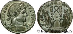 CONSTANTIN II(1/03/317-04/340)Flavius Claudius Julius ConstantinusCésar(1/03/317-9/09/337) Centenionalis ou nummus N° v38_1273    Date : 333 Nom de l'atelier : Viennoise, Arles Métal : cuivre Diamètre