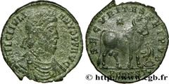 JULIEN II LE PHILOSOPHE(6/11/355-26/06/363)Flavius Claudius JulianusAuguste(02/360-26/06/363) Double maiorina, (GB, ئ 1) N° v38_1311    Date : 362-363 Nom de l'atelier : Viennoise, Arles Métal : cuivr