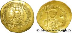 CONSTANTIN IX MONOMACHUS(12/06/1042-11/01/1055) Histamenon Nomisma, (scyphate) N° v38_1435    Date : c. 1050 Nom de l'atelier : Constantinople Métal : or Diamètre : 26mm Axe des coins : 5h. Poids : 4,