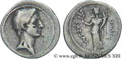 OCTAVE(63 avant J.-C. - 27 avant J.-C.)Caius Julius Cوsar Octavianus Denier N° v13_0126    Date : 32-31 AC. ou 29 AC. Nom de l'atelier : Rome ou Italie Métal : argent Diamètre : 19,5mm Axe des coins :