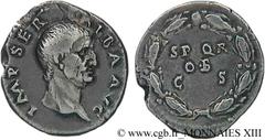 GALBA(2/04/68-15/01/69)Servius Sulpicius Galba Denier N° v13_0168    Date : 09-12/68 Nom de l'atelier : Rome Métal : argent Diamètre : 19mm Axe des coins : 6h. Poids : 3,03g. Degré de rareté : R2 Etat