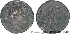 DOMITIEN(12/69-18/09/96)Titus Flavius Domitianus Auguste(13/09/81-18/09/96) Moyen Bronze, dupondius ou as (MB, ئ 23) N° v13_0204    Date : 81 Nom de l'atelier : Rome Métal : bronze Diamètre : 27mm Axe