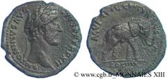 ANTONIN LE PIEUX(25/02/138-7/03/161)Titus Aurelius Fulvus Boionius Arrius AntoninusAuguste(10/07/138-7/03/161) As, (MB, ئ, 26) N° v13_0301    Date : 148-149 Nom de l'atelier : Rome Métal : cuivre Diam