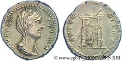 FAUSTINE MERE(+141)Annia Galeria FaustinaConsécration d'Antonin le Pieux Denier N° v13_0309    Date : c. 148-152 Nom de l'atelier : Rome Métal : argent Diamètre : 18,5mm Axe des coins : 6h. Poids : 3,