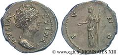 FAUSTINE MERE(+141)Annia Galeria FaustinaConsécration d'Antonin le Pieux Denier N° v13_0311    Date : c. après 148 Nom de l'atelier : Rome Métal : argent Diamètre : 18,5mm Axe des coins : 6h. Poids : 