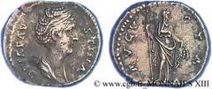 FAUSTINE MERE(+141)Annia Galeria FaustinaConsécration d'Antonin le Pieux Denier N° v13_0312    Date : c. après 148 Nom de l'atelier : Rome Métal : argent Diamètre : 16mm Axe des coins : 6h. Poids : 3,